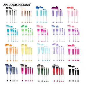 Beadable Makeup Brushes Set, Cosmetic Brushes, Eyeshadow Brushes, Concealer Brush, DIY Crafting wedding Holiday St. Patrick’s Day, Mother’s Day, Best Friend Gift