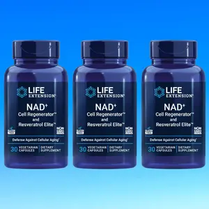 NAD+ Cell Regenerator & Resveratrol Elite 3 Packs - Vegetarian Capsules for Longevity, Energy, and Oxidative Stress with Quercetin, Fisetin & Trans-Resveratrol