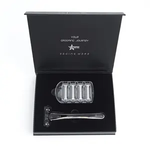 5 Blades Shaving kit with x5 Cartridges (Deluxe Gift Box) Handle Razor