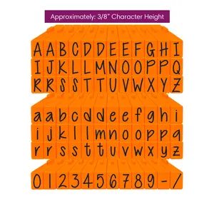 Pegz® Medium Size 84 Piece Orange Crush Alphabet and Numbers Connectable Stamps Bundle