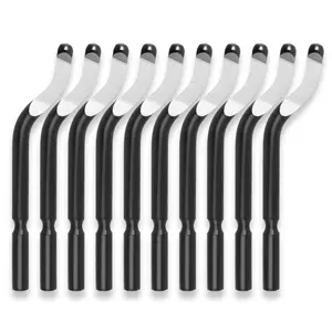 10 count  Steel Deburring  Set - BS1010 Rotary Burr Removal  for Metal, Plastic, , Copper, and  (Handle Not Included)