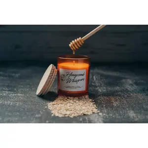 Honeycomb Whispers Candle - Honey & Oat Scented Candle | Story Wick Co