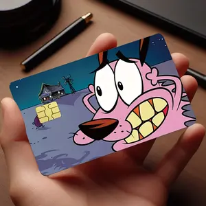 1/2Pcs Funny Cartoon Exquisite Design Pattern Credit Card Sticker - Funny Stickers, High Quality, No Bubbles, Suitable for Small Chip Cards, Used for EBT, Transportation, Keys, Credit Cards, Debit Cards, Card Skins, Protects Bank Cards