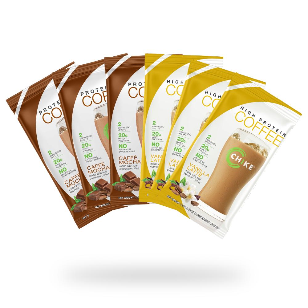Naturally Sweetened High Protein Instant Iced Coffee Sampler Packs
