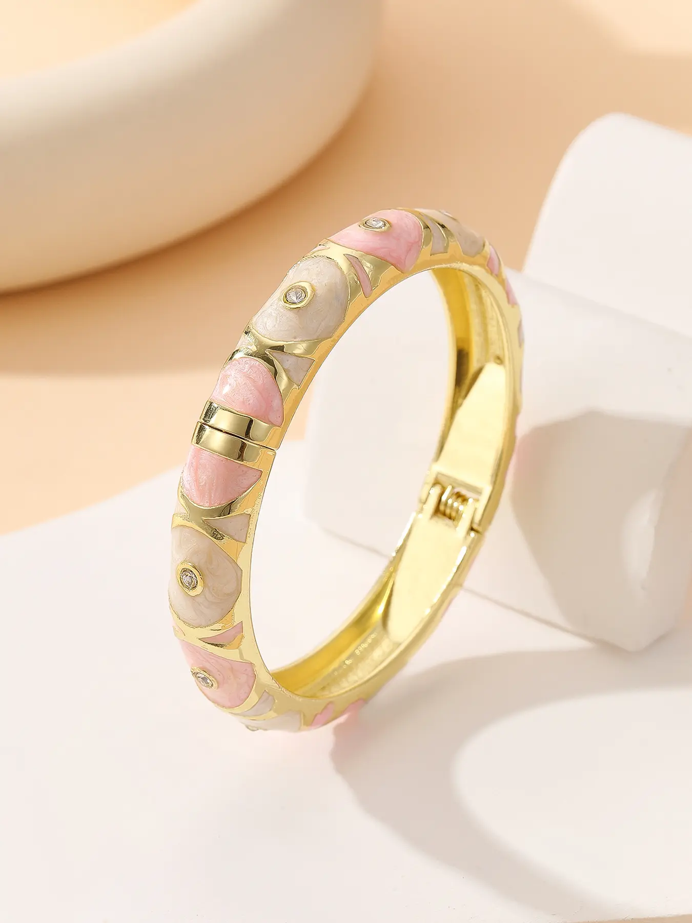 Elegant Women's wide Cloisonné Bracelet Gift Set, Exquisite Bracelet, Exquisite Bangle, Casual Style Jewelry for All Seasons, Perfect Fashion Accessory
