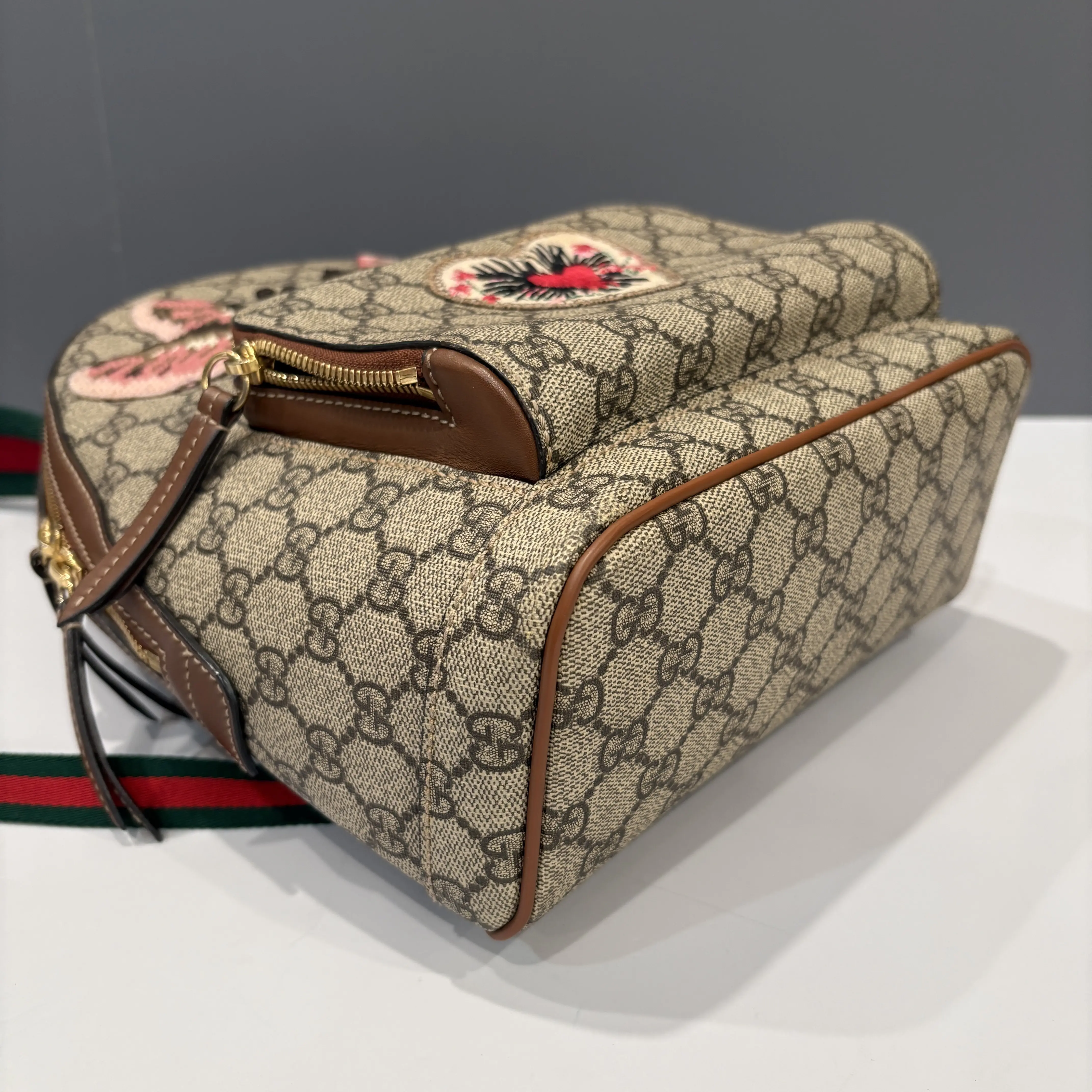 Pre-owned GUCCI Leather Backpacks Backpack GG Monogram Brown