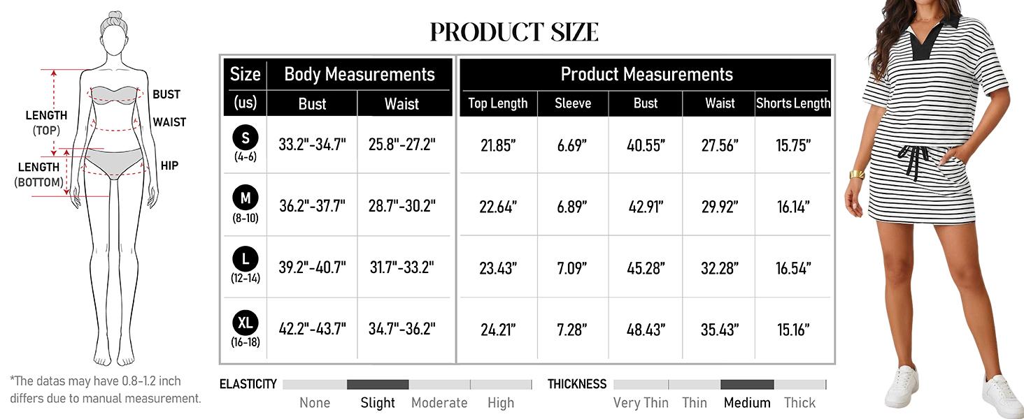 MEROKEETY Women's Striped 2 Piece Outfits Casual Skirt Set Workout Short Sleeve Polo Shirt Skort Matching Lounge Sets