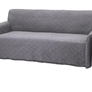 Rose Home Fashion Geometrical 3-Cushion Sofa Cover Blanket, Sectional Couch Protector for Dogs