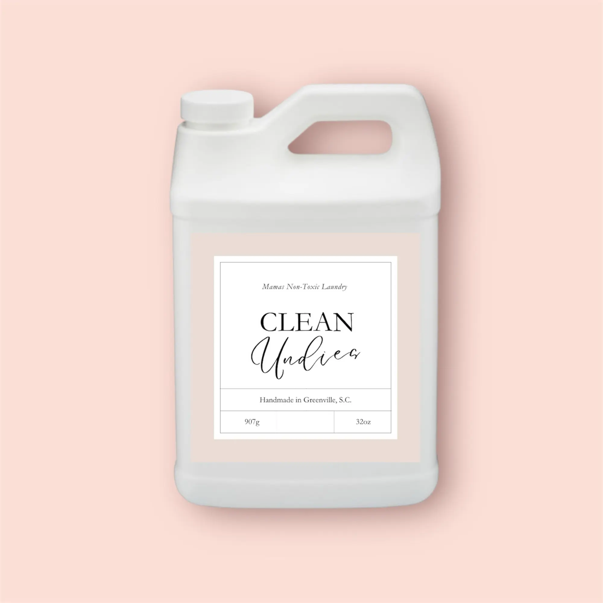 Mama Non Toxic Laundry Clean Undies 32oz Concentrated Liquid Detergent Handmade in Greenville SC 967g Plant Based Ingredients