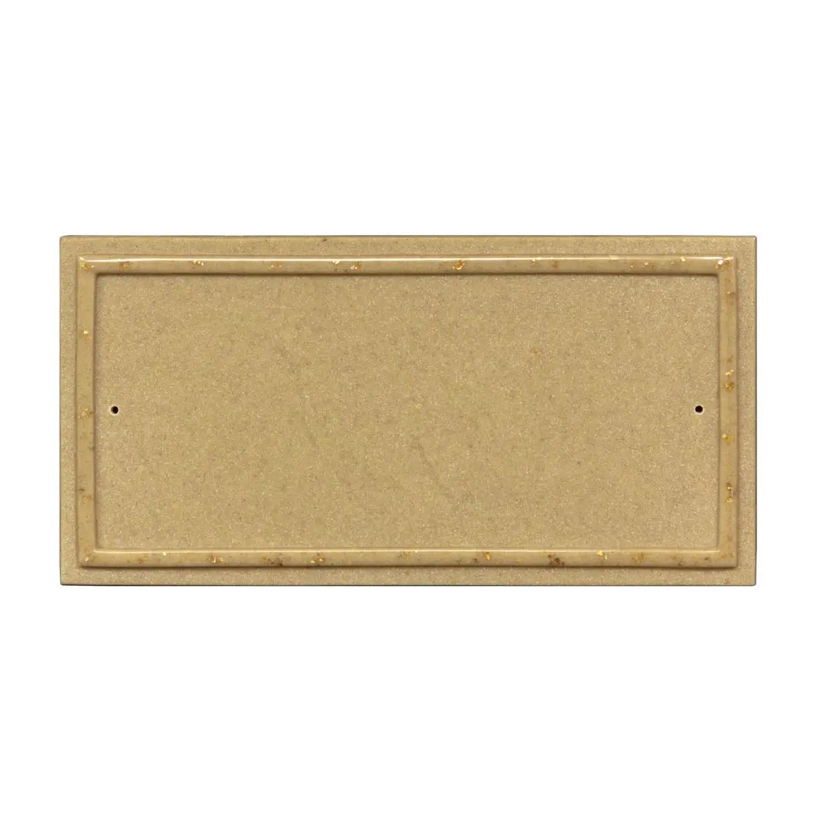 QualArc RIG-4912-SS 10 in. Ridgestone Rectangle Crushed Stone DIY Address Plaque Kit, Sandstone Color, Home Decor Signs for Self-Installation