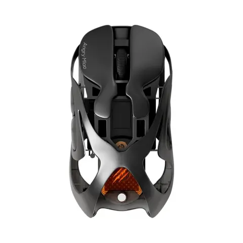 ANGRY MIAO Infinity Wireless Gaming Mouse - 30K Adjustable DPI, 7 RGB Button Sync, Dual Mode, 49g Ultra-Light, Ergonomic Design, Ultra-Smooth Scratch-Resistant Nano-Coating Glass Pad (Silk Glass Mousepad Not Included) for Desktops, Windows, Laptops