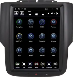 Car Radio for Dodge RAM 2014-2018 Trucks 1500 2500 3500 Android Car Stereo Upgrade T-Style 10.4 Inch Touch Screen Replacement Head Unit CarPlay GPS Navigation