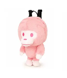 Bape Baby Milo Plush Doll Backpack Pink