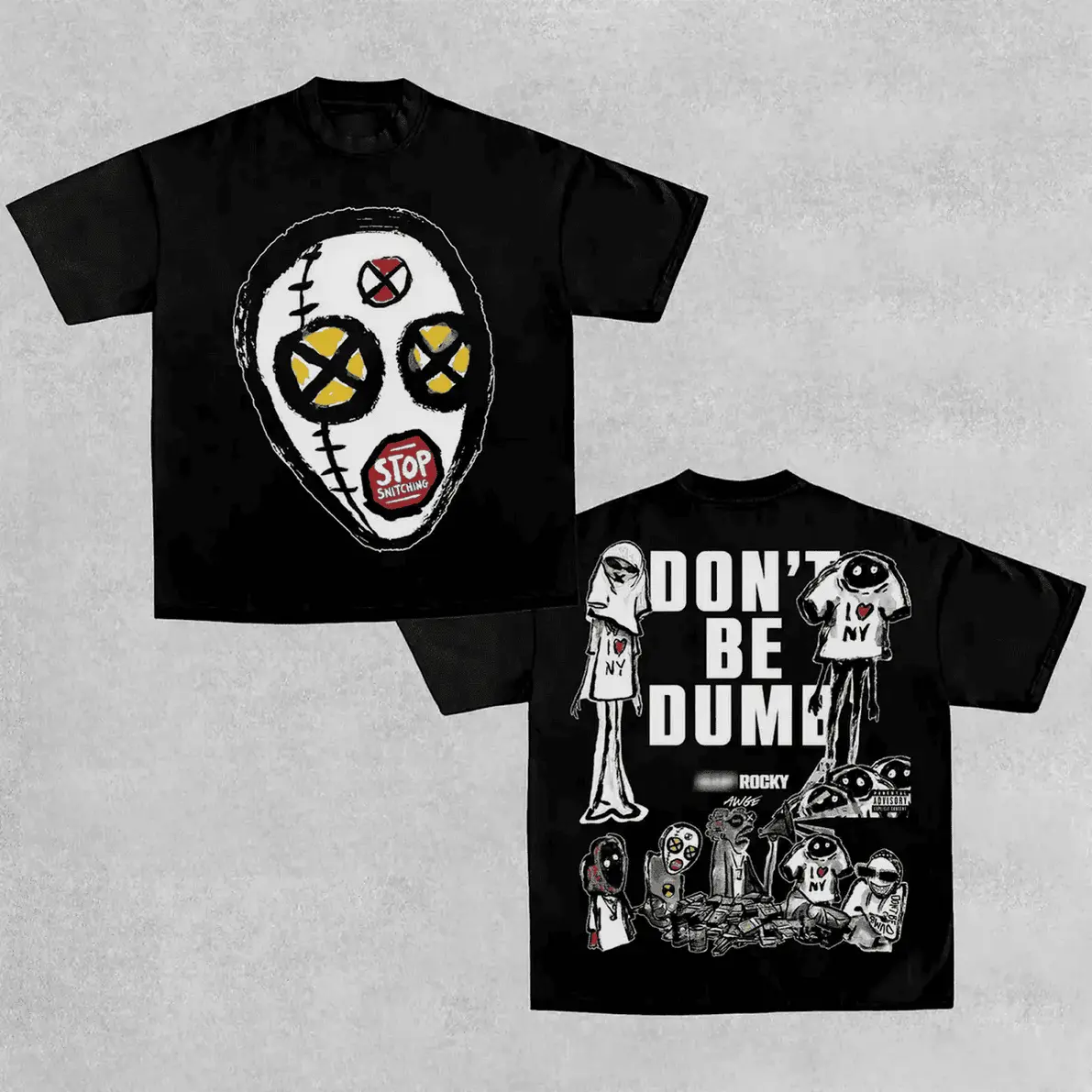Asap Don't Be Dumb Vintage Tee Unisex Rap Shirt Rap Tee Music Fans Shirt Rapper Merch Gift For Him Gift For Her Y2k Rela Basic Everyday T-Shirt