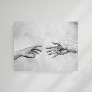 Reaching Out B&W - Paper Print