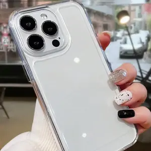 Clear Anti-fall Phone Case, 1 Count TPU Cellphone Protective Case, Total Protective Shockproof Mobile Phone Cover for iPhone 11/12/13/14/15 Pro Max