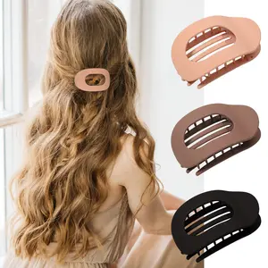 Large Duckbill Clip PC Hair Clip Spray Paint Shark Clip Flat Yuanbao Duck Clip Princess Hair Claw Clip
