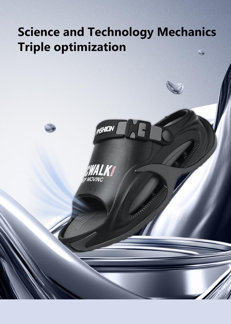 Supportive Slip-On Slippers with Arch Support for All-Day Comfort,Non-Slip Sandals,Indoor & Outdoor,for Driving ,Working, Camping, Beach ,Home