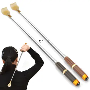 Stretchable Back Scratcher, Adjustable Stainless Steel Back Scratcher, Portable Handheld Massager, Unisex Gift for Men and Women, Body Care