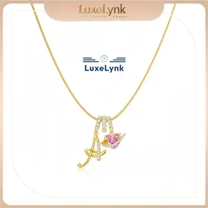 Initials design Letter Necklace Fashion latest custom personalized name necklace exquisite gift accessories for women, girls Black Friday