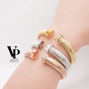 Valmaur Products Aura Flex Volume 2 Bracelet-Gold Plated Luxury Jewelry for Women
