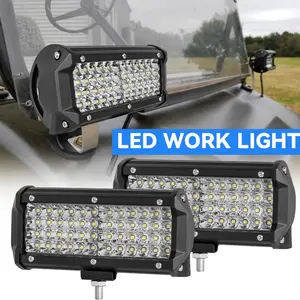 goobingoo 7" LED Light Bar - Offroad Spot Flood Combo Beam Waterproof Work Light