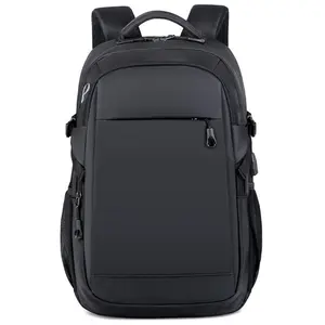 Men's Large Capacity Multifunctional Backpack, Travel Backpacks, Oxford Cloth, Thickened Straps, Strong Load Bearing, Layered Storage, Business Travel Outdoor