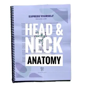 Oral Head and Neck Anatomy Book of Hadwritten Study Notes for Education Muscles