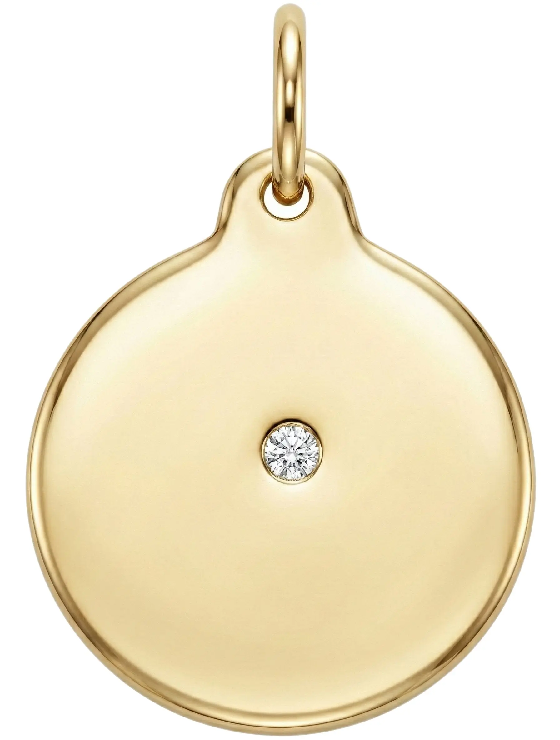 Disk Charm With Diamond