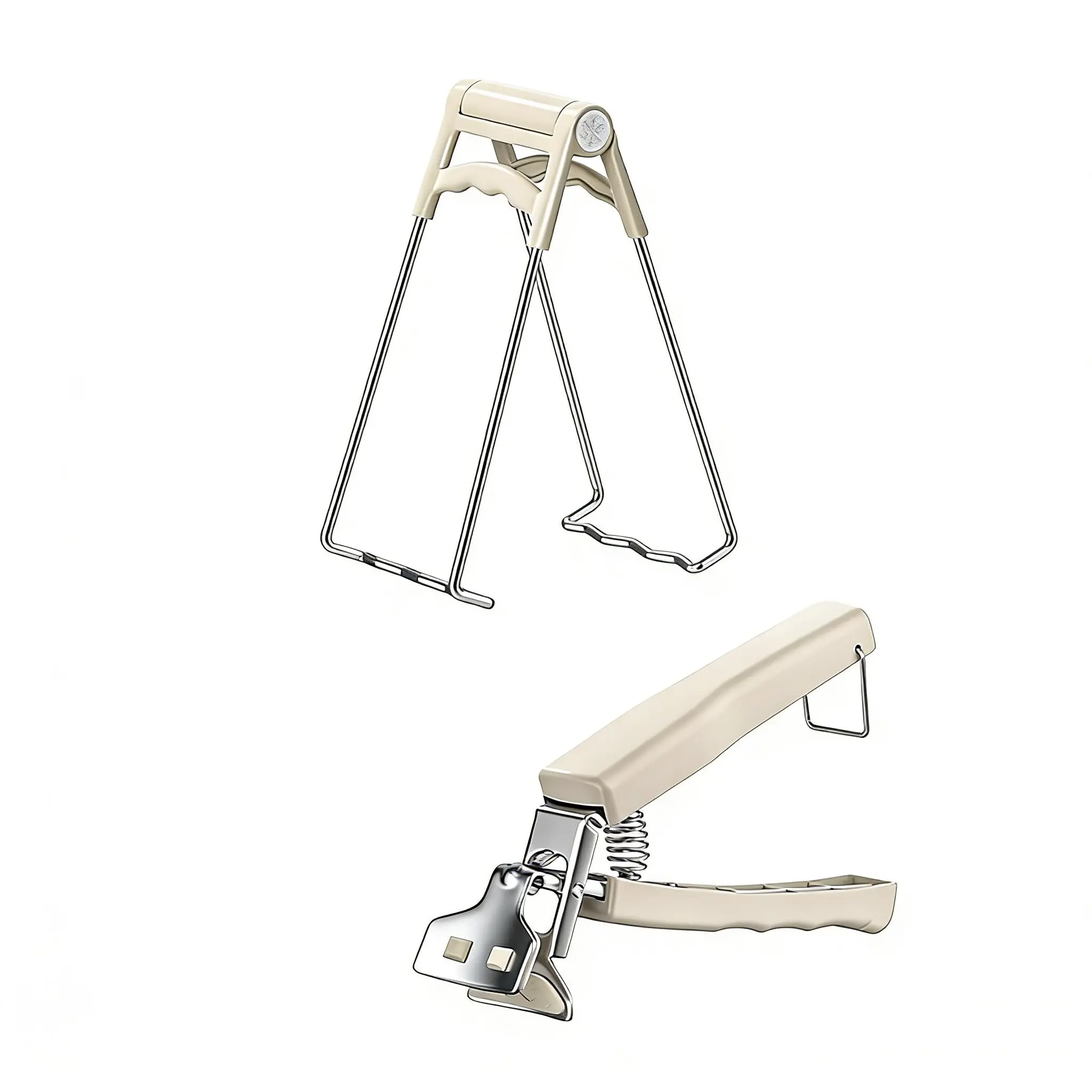 2Pcs Anti-Scalding Hot Bowl Dish Plate Gripper Clips Tongs Clamp,Kitchen anti slip and anti scalding bowl clamp, bowl clamp, vegetable tongs, tray holder, heat-resistant tray, steamer clamp