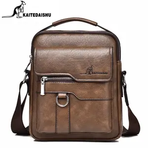 Men's Casual Shoulder Bag, Large Capacity Multifunctional PU Travel Crossbody Bag, Waterproof & Wear-Resistant, Versatile Fashion Bag