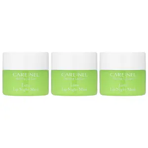Care:Nel Lip Night Mask Set, Lime, 3 Pieces, (5 g) Each