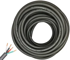 Windy Nation 14/4 SJOOW Cable Cord Wire 14 Gauge 14 AWG 4 Conductor 300V Portable Power Extension Cord with Ultra Flexible Insulation Jacket ETL Approved
