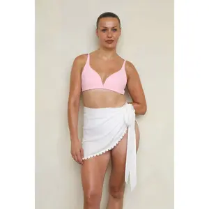 Savannah Mini Sarong - White