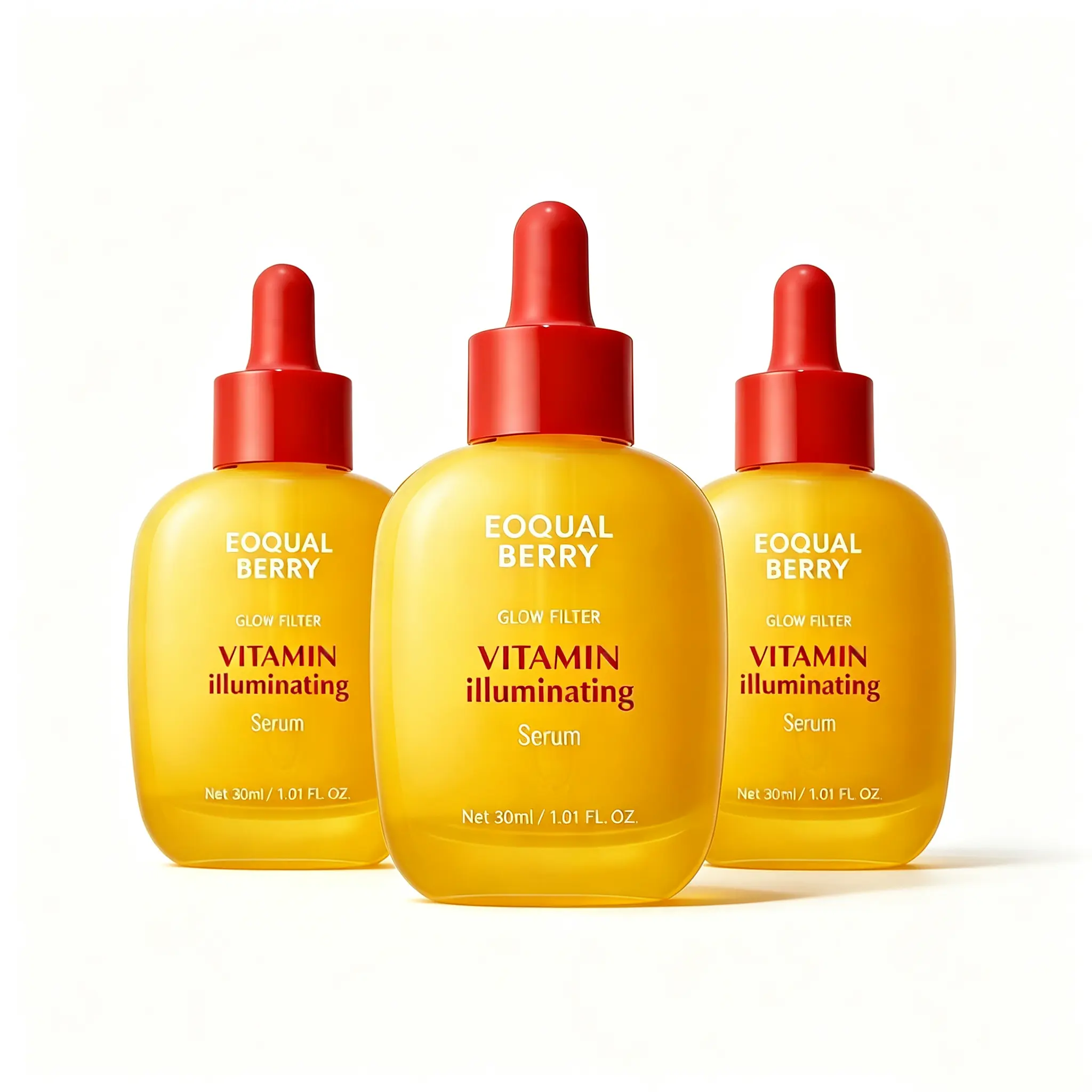 EQQUALBERRY Vitamin Illuminating Serum -BrighteningVitamin C Serum withNiacinamide IStrengthensskinbarrierlHydrates using Ceramide andHyaluronicAcid,1.01oz /30ml