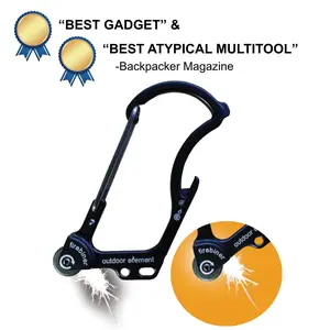 Firebiner: Fire-starting Multitool Carabiner