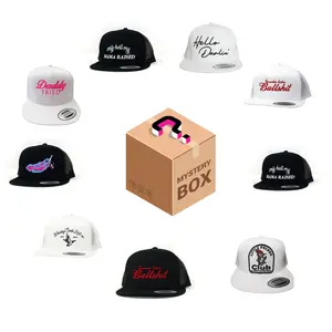 [Mystery Box] Trucker Mesh Snapback Flat Bill Hat Cap Embroidered