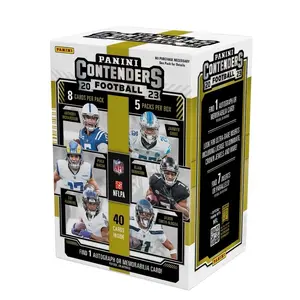 LIVE RIP - Panini Contenders 2023 NFL Football Trading Cards Contenders Blaster Pack - 5 Packs Box with 40 Cards Inside & Autograph or Memorabilia Cards