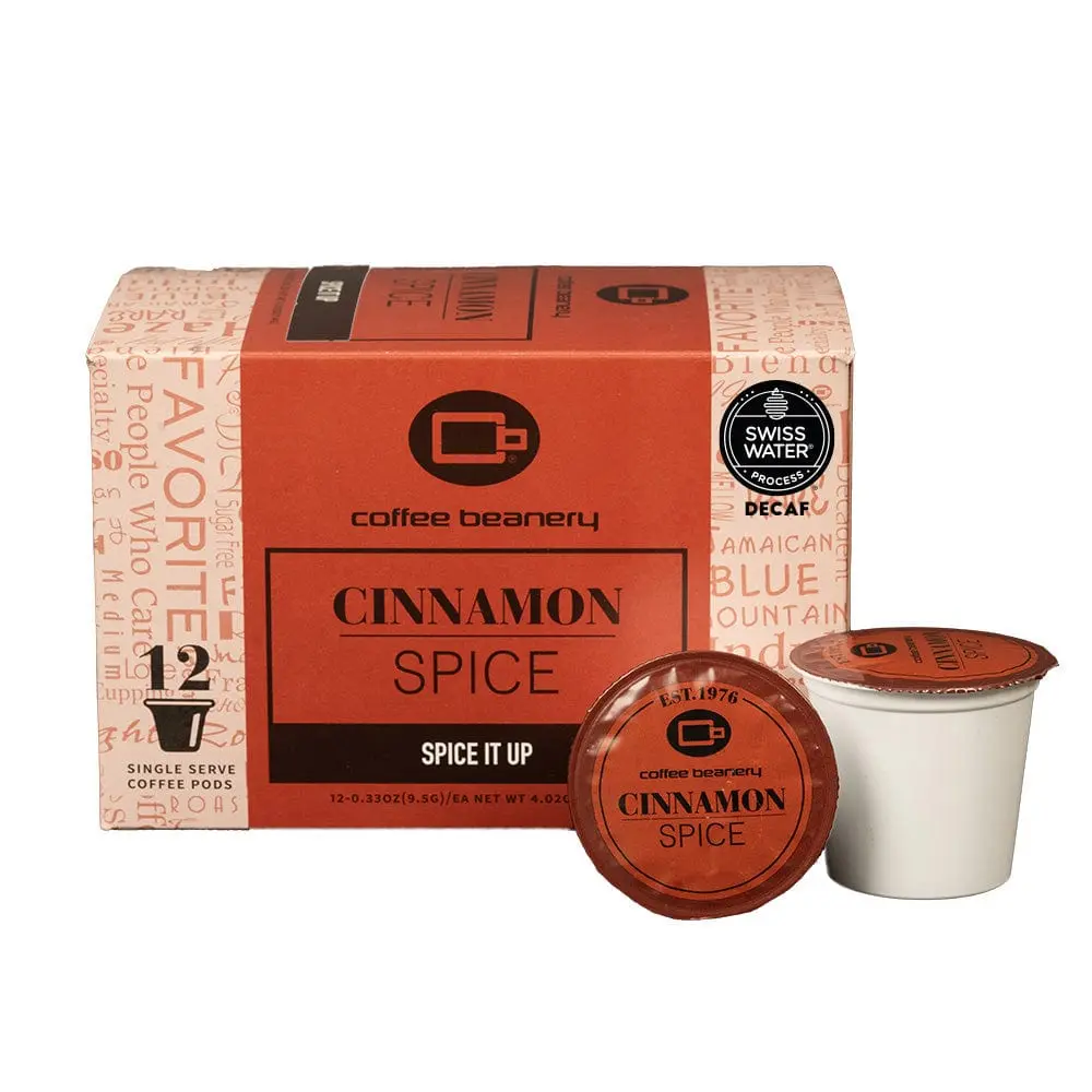 Cinnamon Spice Flavored Decaf Coffee Pods