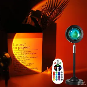 16 Color Changing LED Projector Ambient Light with Remote Control for Bedroom LivingRoom Home Decor Night Light