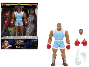 Balrog 6.5" Moveable Figure with Accessories "Ultra Street Fighter II: The Final Challengers" (2017) Video Game Model by Jada
