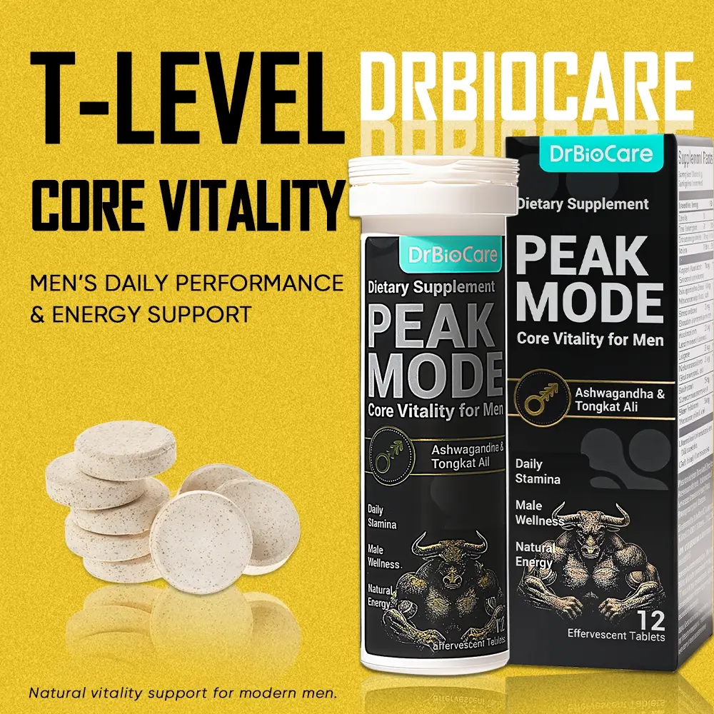 DrBioCare T-LEVEL Power Support – Men’s Energy, Strength & Performance Formula | Stamina Complex