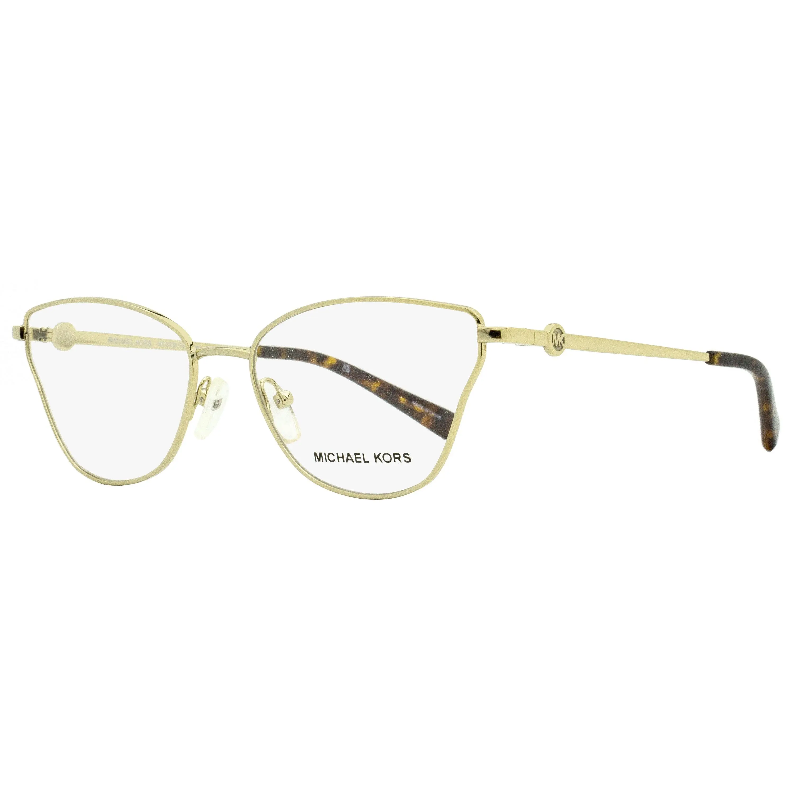 Toulouse Butterfly Eyeglasses for Women, Metal Frame in Gold & Havana Print, Narrow Silhouette for a Female Fit, MK3039 54mm, Award-Winning Designer, Demo Lenses Included, Luxury, Butterfly Shape, Optical, Mk Monogram Logo, Versatile
