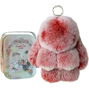 Brand New, Boxed Little Bunny Keychain — A Cute, Soft Plush Keyring Charm. Soft to the Touch — An Ideal Choice for Holiday Gifting and a Perfect Present for Children.