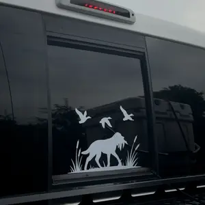 Duck Dog Scene Decal - High Quality Vinyl