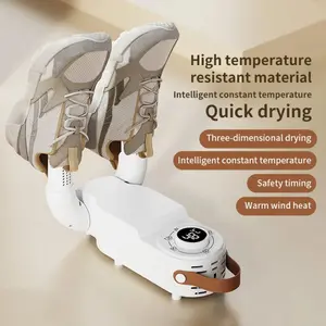 Portable Shoe Dryer Electric Shoe and Boot Dryer Intelligent Timer Adjustable Dryer Deodorizer Dehumidifier Shoe Drying Machine