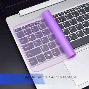 Laptop Keyboard Film, Silicone Universal Keyboard Protective Film, Keyboard Cover, Waterproof & Dustproof Film for 12-14 Inch Laptop