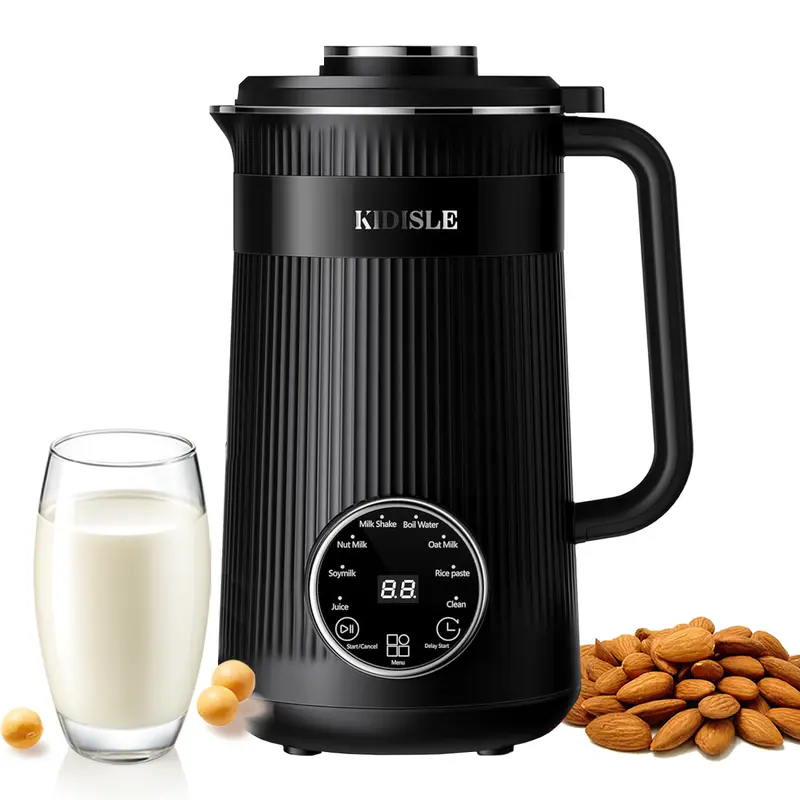 KIDISLE 8-in-1 Multifunctional Nut Milk & Coffee Maker 32oz Auto Clean Delay Start Keep Warm Stainless Steel Black/White Kitchen Appliance Christmas Gift 1