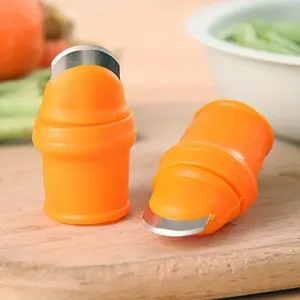 6pcs Garden Silicone Thumb Knives Kit Portable - Anti-Cut Finger Cot for Harvesting Fruits & Vegetables