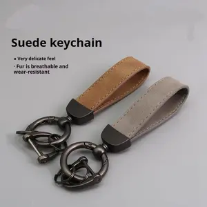 Suede Anti-Lost Keychain, Fashion Accessory for Car Hardware